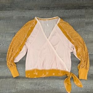 Free People Auxton Wrap Knit Top